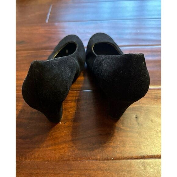 Dexter faux suede black wedges w 6.5 - Picture 3 of 4